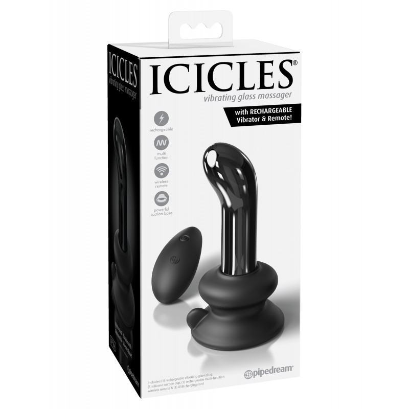 Pipedream Icicles 84 Vibrating Butt Plug with Remote